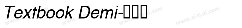 Textbook Demi字体转换